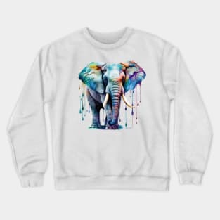 Colorful Elephant #4 Crewneck Sweatshirt